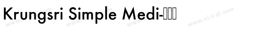 Krungsri Simple Medi字体转换